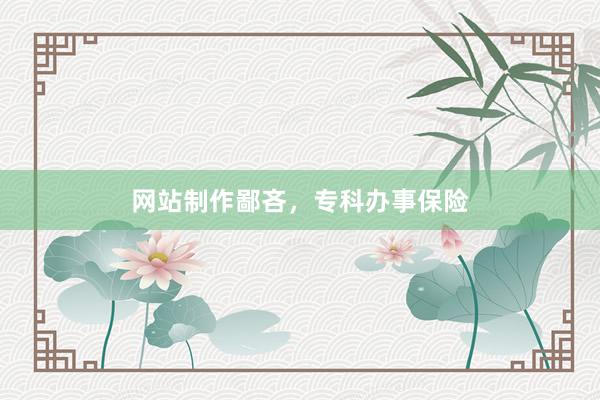 网站制作鄙吝，专科办事保险